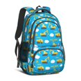 thumbnail image 1 of Excavator and Crane Blue Pattern Cute School Backpack Bag with Padded Back and Adjustable Shoulder Straps 16.9 X 12.6 X 5.9 Inches, 1 of 5