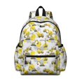thumbnail image 1 of Excavator and Forklift Yellow Pattern Cute School Backpack with Padded Back and Adjustable Shoulder Straps 13.4"x11"x4.7", 1 of 5