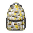 thumbnail image 1 of Excavator and Paint Splash Gray Pattern Backpack for School, Cute School Bag with Adjustable Shoulder Straps and Padded Back, 15.3"x11"x6.7", 1 of 5