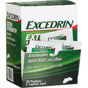 Excedrin Extra Strength 250mg Acetaminophen Caplet 2/Packet 30 Packets/Box (64108X)