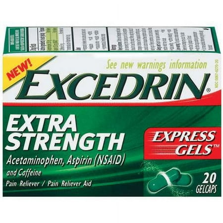 Excedrin Extra Strength Pain Reliever Gelcaps, 20ct