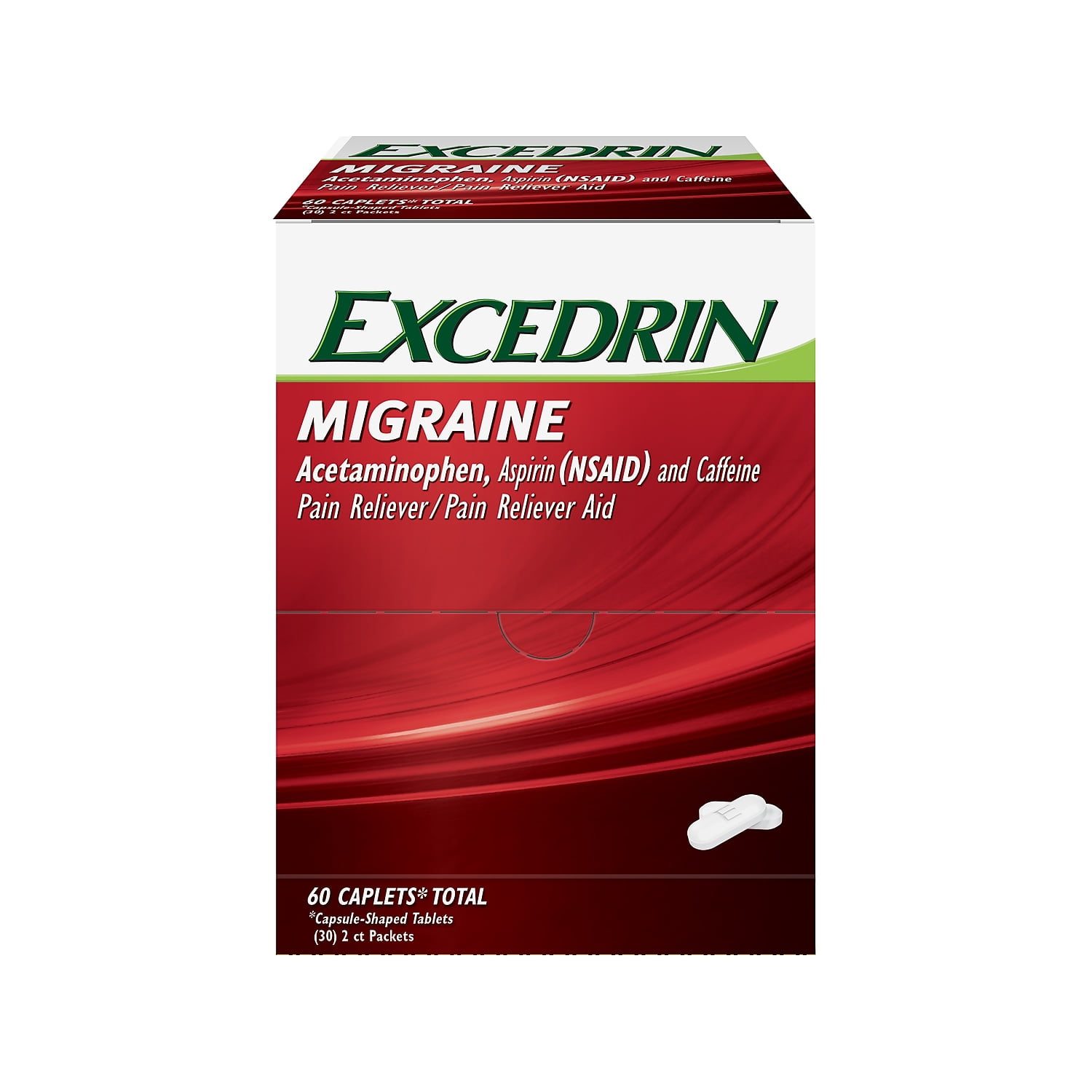 Excedrin Migraine 30 Packets of 2 Caplets Each - Walmart Business Supplies