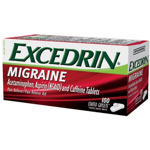 Excedrin Migraine Relief Medicine Coated Caplets 24 Count