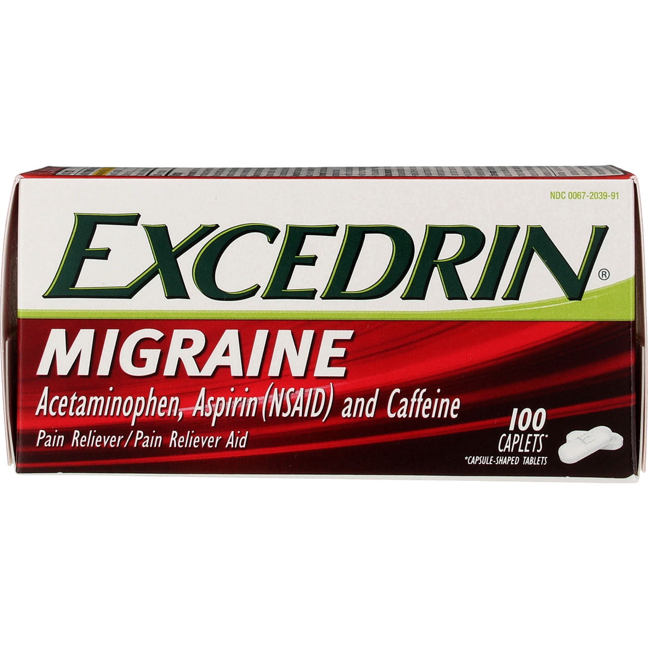 Excedrin Migraine Migraine Pain Reliever Caplets 100 Each