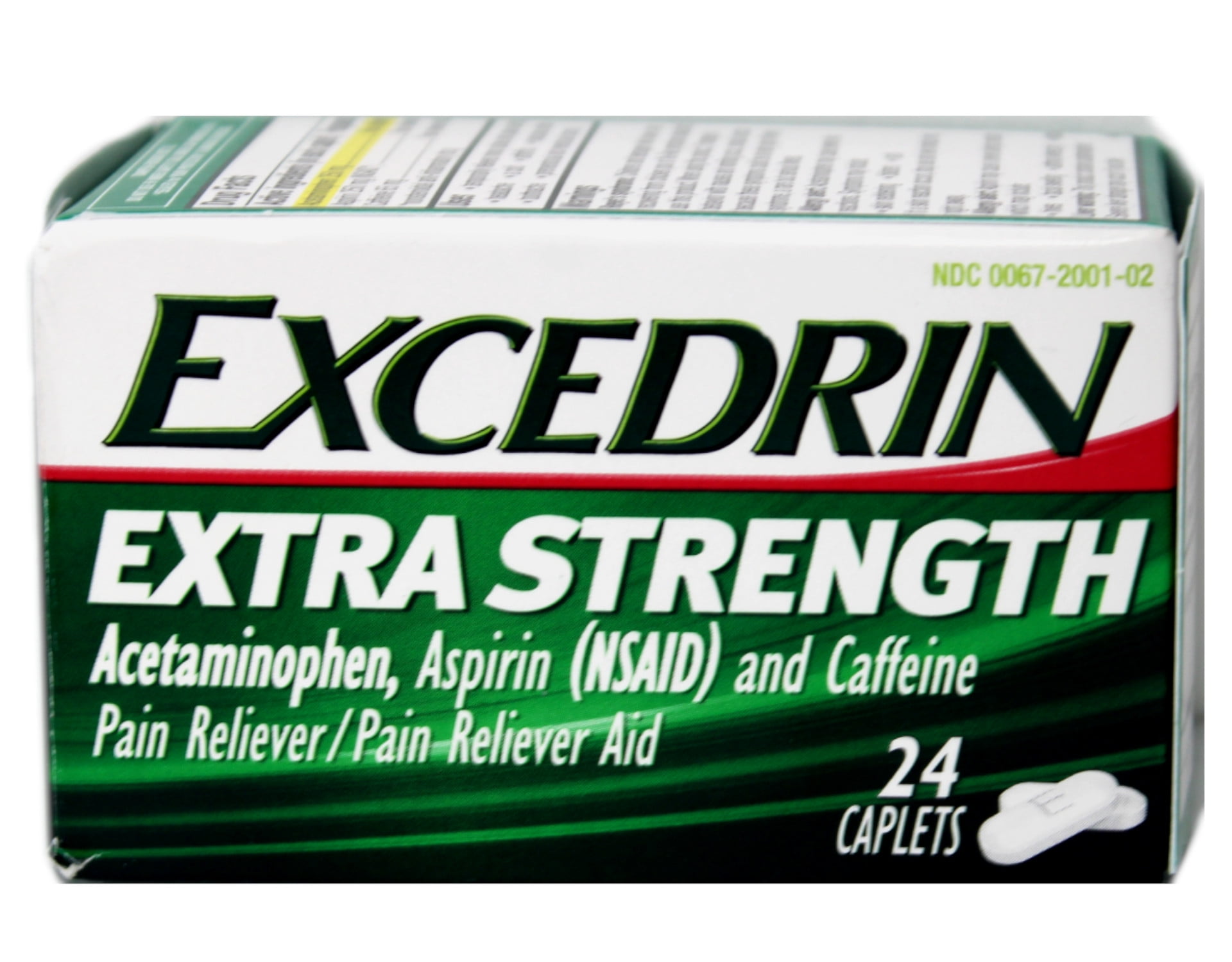 Excedrin Pain Reliever/Pain Reliever Aid, Extra Strength, Caplets 24 ea