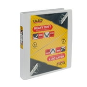 Exceed 1.5'' Heavy Duty Binder, White, Slant D-Ring