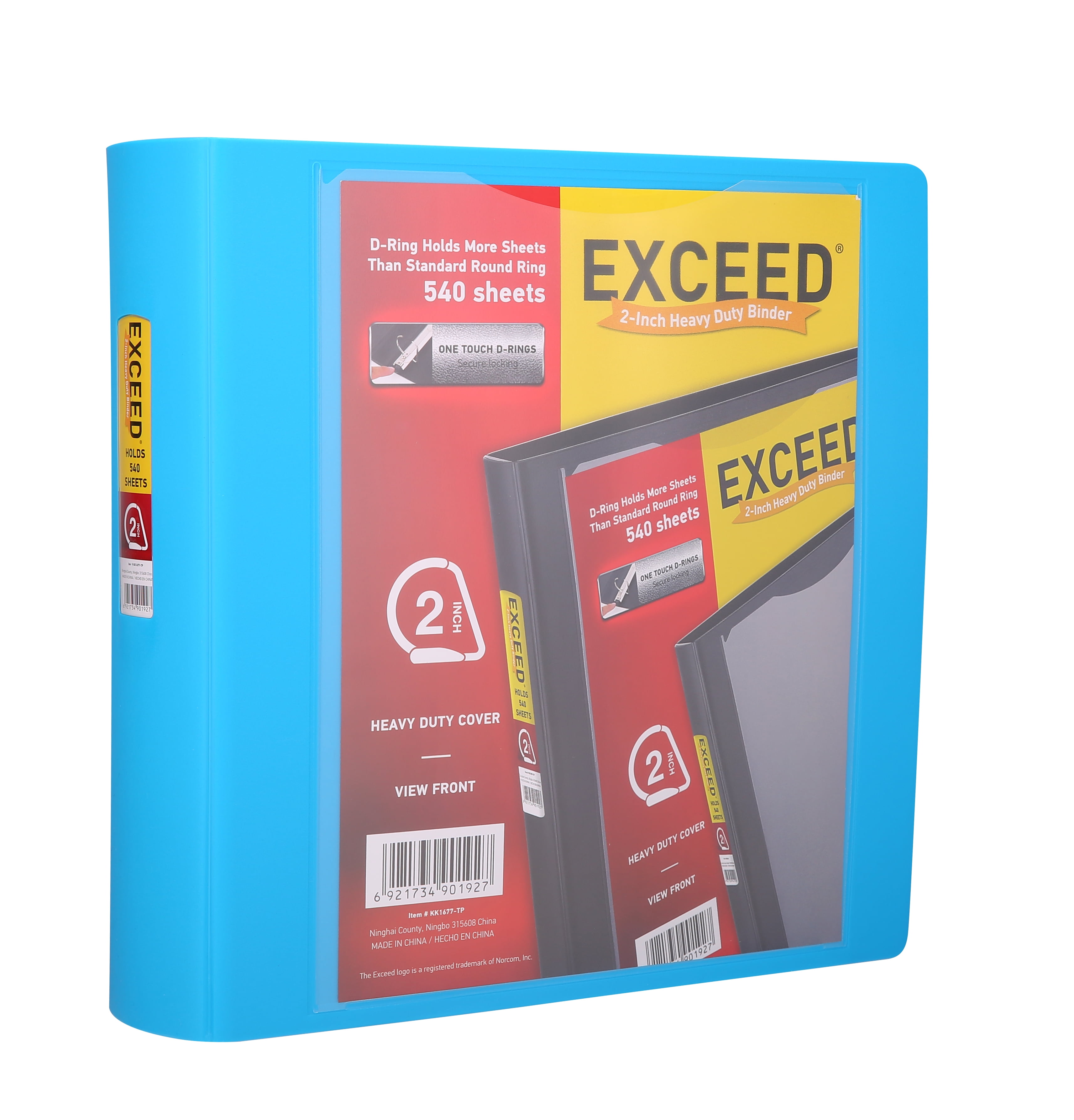 Exceed 2" Heavy Duty 3Ring Binder, Blue