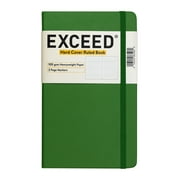 Exceed Hard Cover Medium Ruled Journal, Moss Green, 120 Sheets, 100 GSM