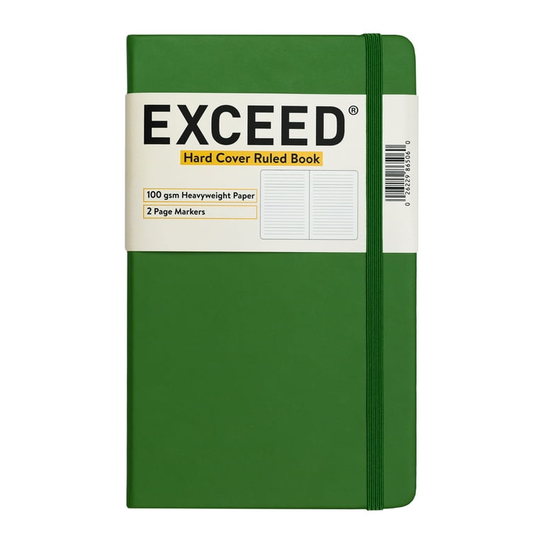 Exceed Hard Cover Medium Ruled Journal, Moss Green, 120 Exceed Hard Cover Medium Ruled Journal, Moss Green, 120