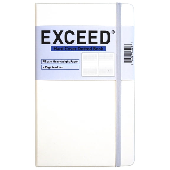 Exceed Medium Journal, Dot Grid, 120 Sheets, 5" x 8.25", White, 86523