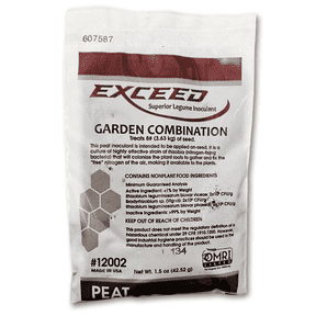 Harris Seeds Exceed Pea & Bean Inoculant Organic Nitrogen Boost, Increases Yield Made in USA - 1.5 oz