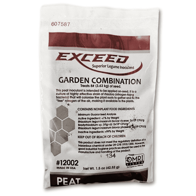 Exceed Pea & Bean Inoculant Organic Nitrogen Boost, Made in USA 1.5