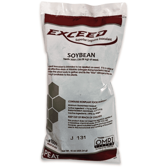 Exceed Soybean Inoculant – Organic Nitrogen Fixer for Seeds - 15 Oz