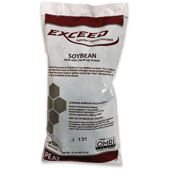 Exceed Soybean Inoculant Organic Nitrogen Fixer for Seeds - 15 Oz