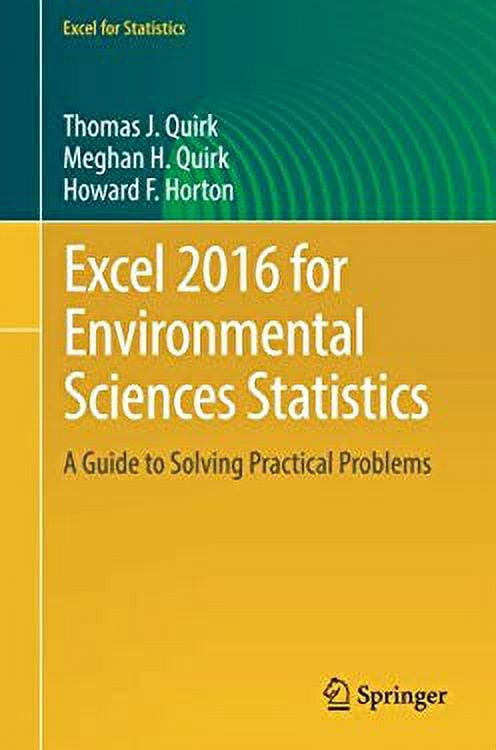 Pre-Owned Excel 2016 for Environmental Sciences Statistics: A Guide to ...