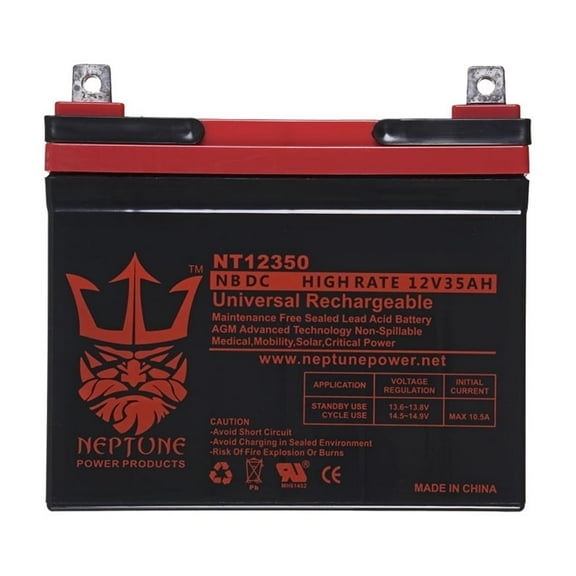 Excel 262 12V 35Ah SLA Replacement Lawn mower Battery by Neptune