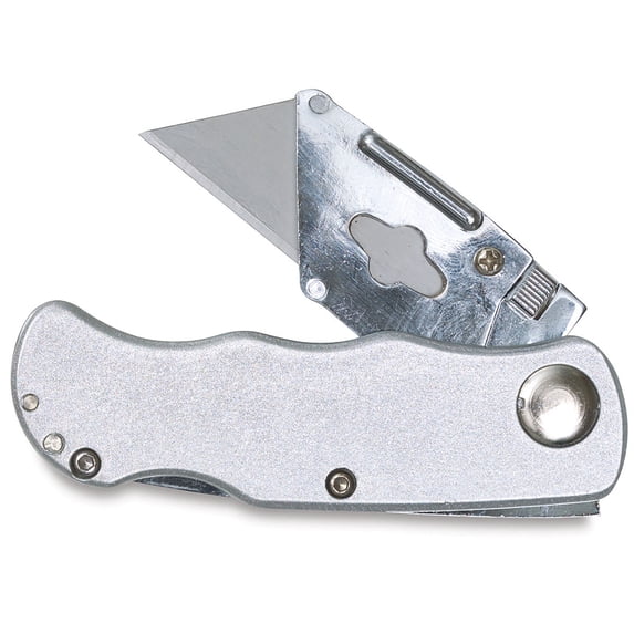 Excel Blades Folding Utility Knife - Silver