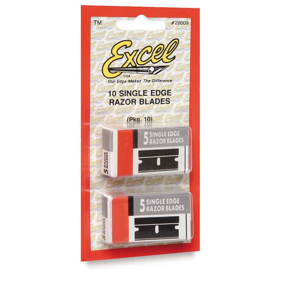 Excel Blades Single-Edge Razor Blades - Pkg of 10