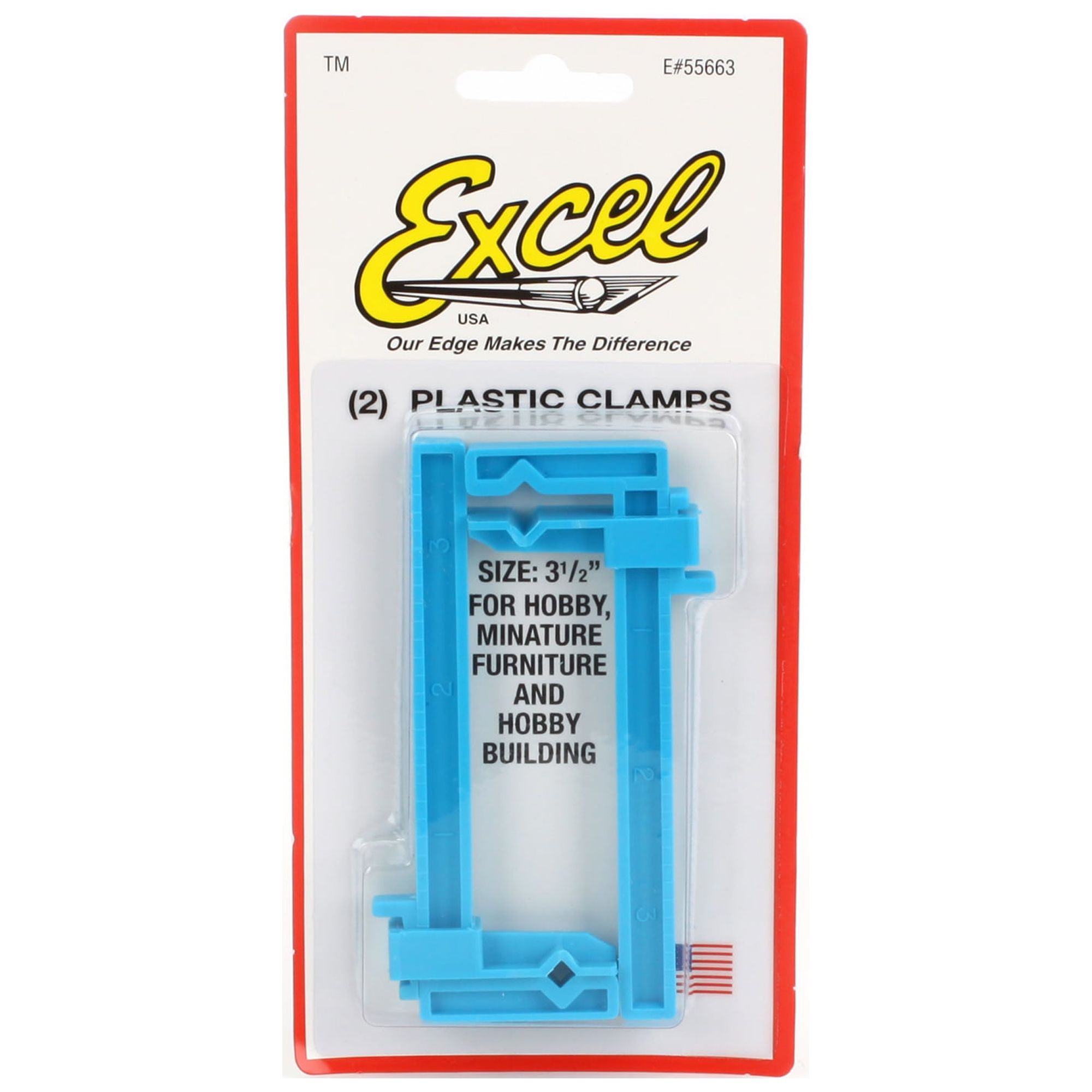 Excel Hobby Blade Corp Small Clamps 1 x 31/2 EXL55663 Hand Tools Misc
