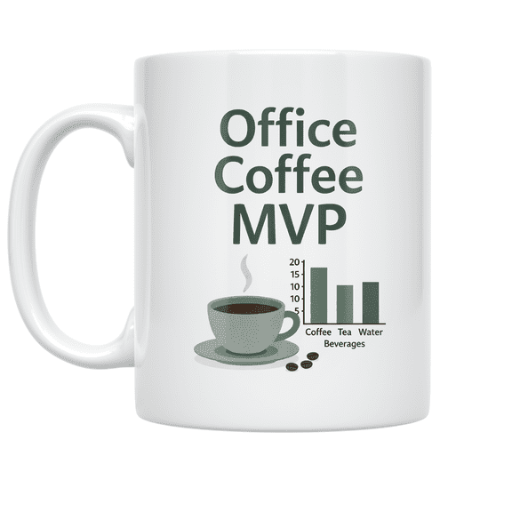 Excel Chart Office Humor - Office Worker - 11 oz Ceramic Coffee Mug