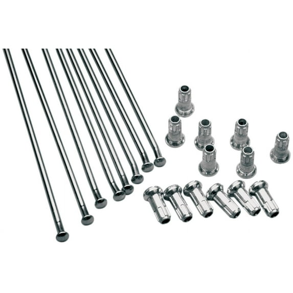 Excel Colorworks MX Front Spoke and Nipple Set Stainless 19 x 1.40 (XS0-13197)