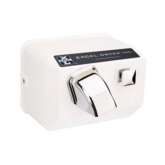 Excel Dryer 102101 110-120V 76W Surface Mounted Hand Dryer, White