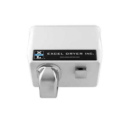 Excel Dryer 277V 8A 76WX Surface Mounted Hand Dryer, White