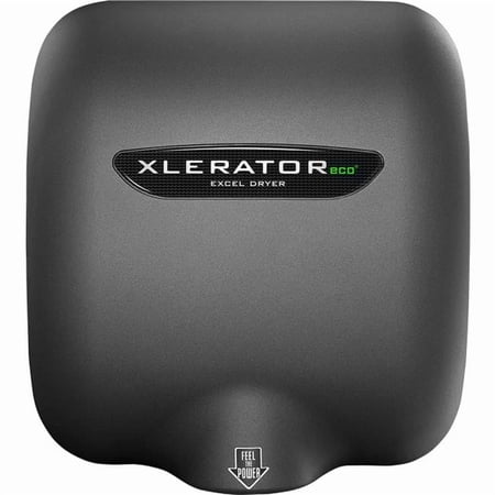 Excel Dryer 641148 110-120V XleratorEco Automatic No Heat Hand Dryer, Graphite