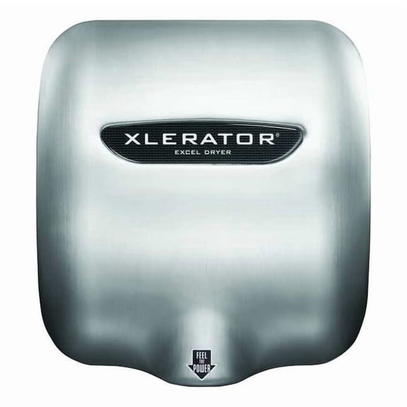 Automatic Hand Dryer, 8 sec Dry, 68 to 77, 110 to 120V AC, Silver, Brushed GRA604161