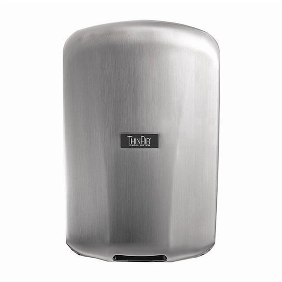 Automatic Hand Dryer, 14 sec Dry, 68 to 74, 110 to 120V AC, Silver, Brushed
