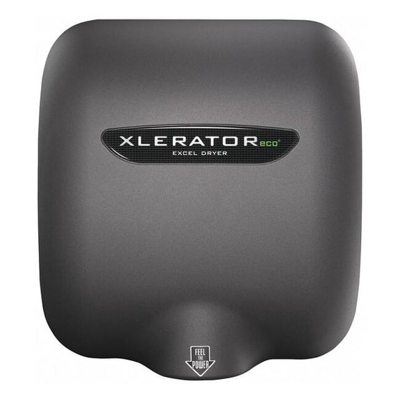 Automatic Hand Dryer, 10 sec Dry, 68 to 77, 110 to 120V AC, Gray, Textured Graphite