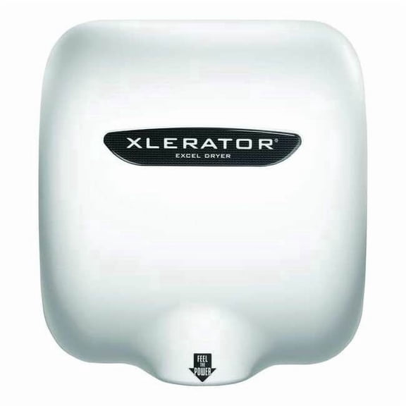 Automatic Hand Dryer, 8 sec Dry, 68 to 77, 208 to 277V AC, White, Epoxy Enamel