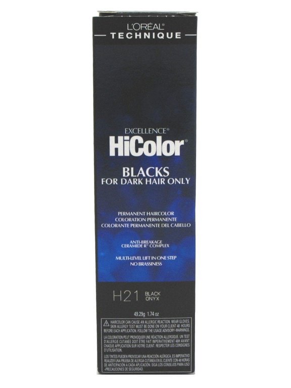 Excel Hicolor H21 Tube Black Onyx 1.74oz (3 Pack)