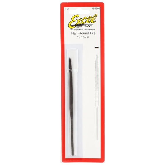 Excel Hobby Blade Corp Half Round File EXL55606 Hand Tools Misc