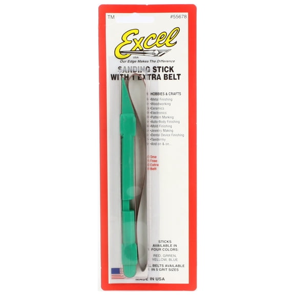 Excel Hobby Blade Corp Sanding Stick with Belt EXL55678 Sandpaper