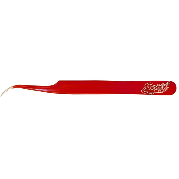 Excel Hobby Blade Corp Slant Point Tweezers Red EXL30426 Pliers tweezers & similar tools