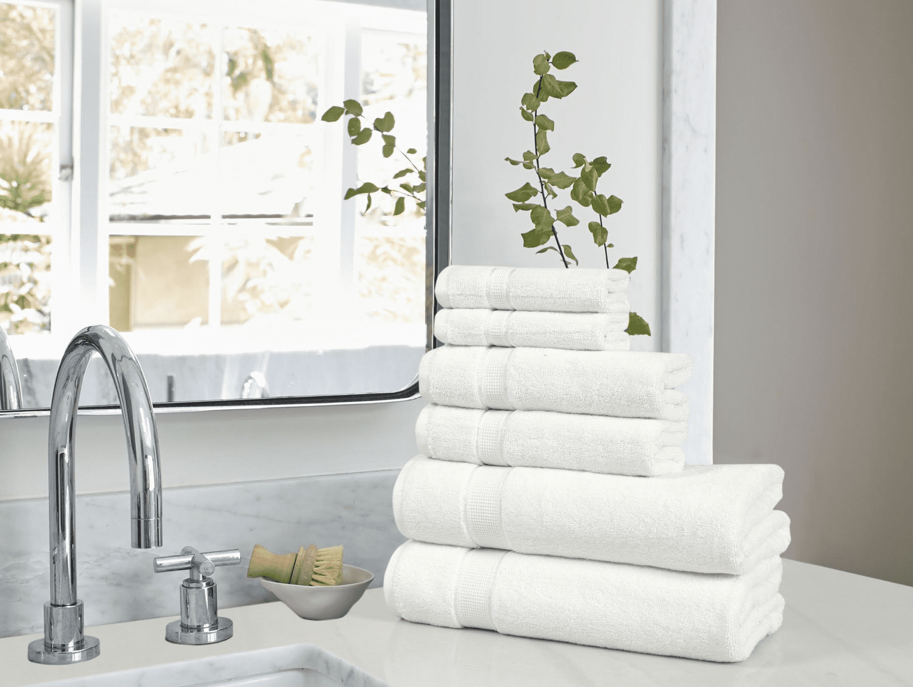 Excel Hometex 100% Luxurious Cotton 600 GSM 6PC Bath Towel Set