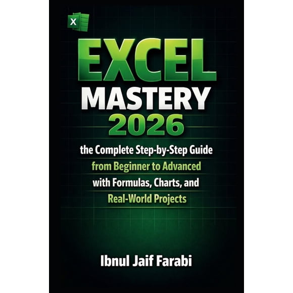 Excel Mastery 2026: the Complete Step-by-Step Guide from Beginner to Advanced with Formulas, Charts, and Real-World Proj, (Paperback)