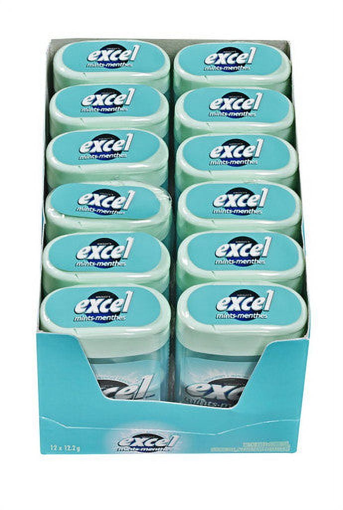 Excel Mints Fresh Mint, 12gm, 12 Count {Imported from Canada}