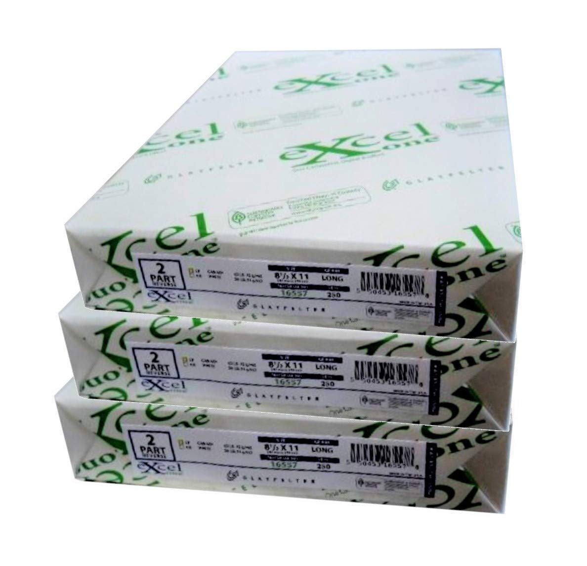 Excel One™ Carbonless 2Part Paper (Bright White/Canary Yellow), 8.5" x