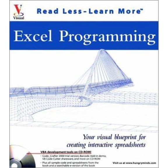 Pre-Owned Excel Programming: Your visual blueprint for creating interactive spreadsheets (Visual Read Less, Learn More) (Paperback) 076453646X 9780764536465