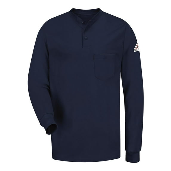 Excel SEL2 Flame Resistant Long Sleeve Tagless Henley Shirt
