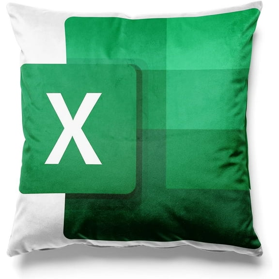 Excel Sheet Square Throw Pillow Case Cushion Cover Pillowcase 18'''' x 18'''' (45cm x 45cm)