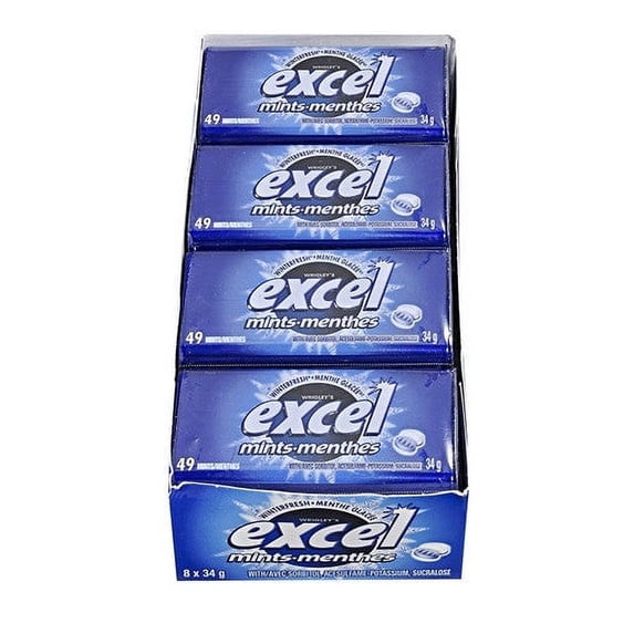 Excel Mints Winterfresh, 34g Tin, 8 Count