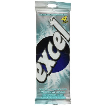 Excel Sugar-Free Gum, Variety-Pack, 48 Pieces of Gum {Imported from Canada}