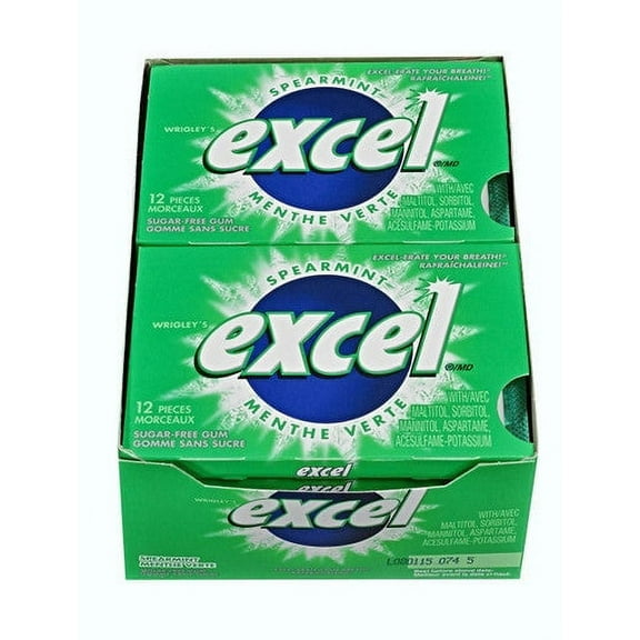 Wm Wrigley Jr Excel Gum, 12 ea