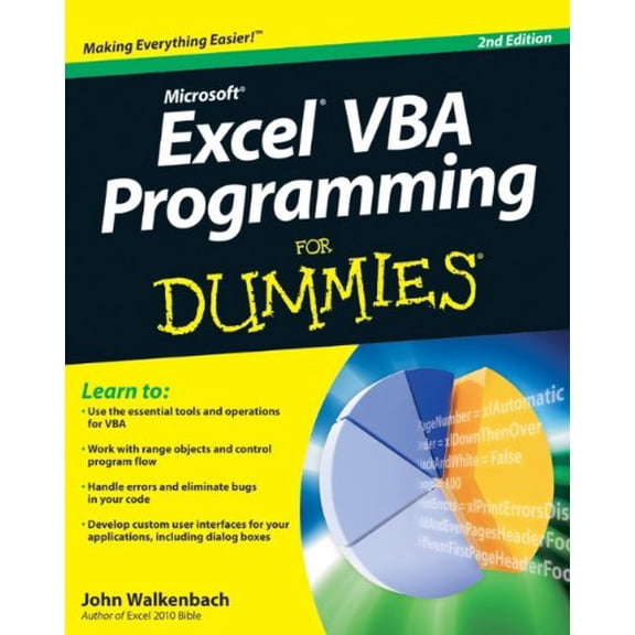 Pre-Owned Excel VBA Programming for Dummies (Paperback) 0470503696 9780470503690