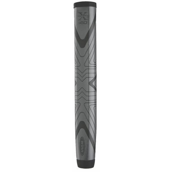 Excel Winn Pro X 1.60" Putter Grip, Super Jumbo, Gray/Black