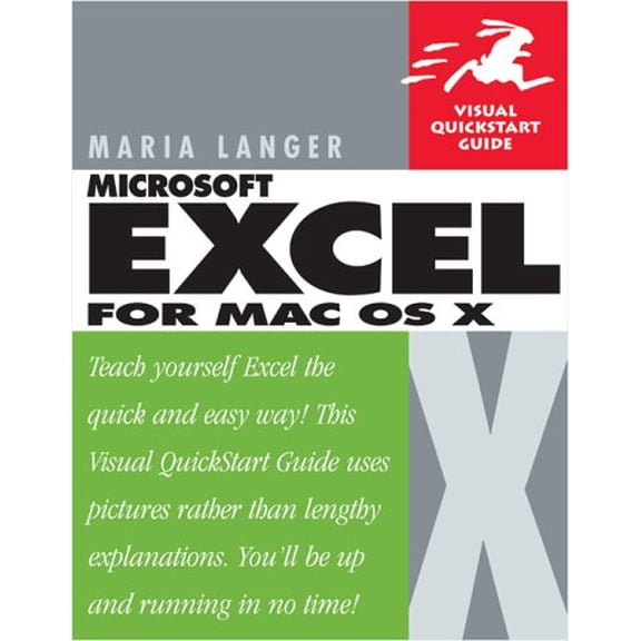 Pre-Owned Excel X for Mac OS X: Visual QuickStart Guide (Paperback) 0201758423 9780201758429