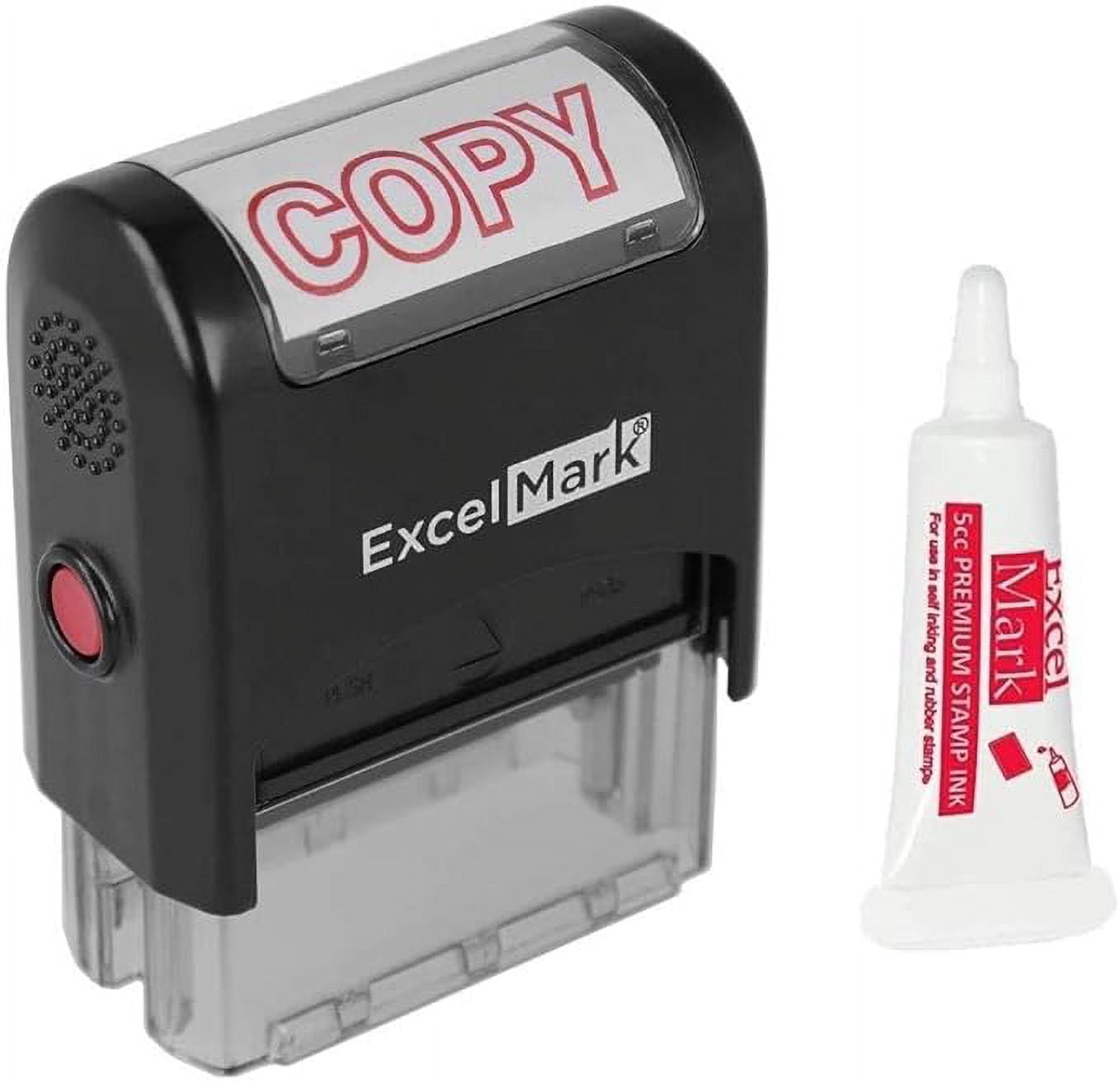 ExcelMark Black Ink Pad for Rubber Stamps 2-1/8 by 3-1/4